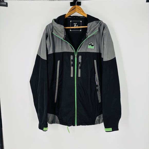 LRG Lifted Research Group Black Winter Jacket Heavy Ski Parka XL Hype Street - Picture 1 of 10